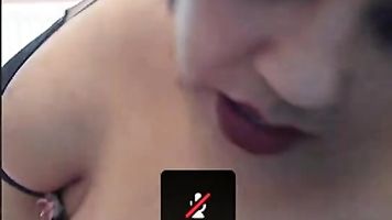 Indian big boob milf on webcam teasing live chatter showing off her delicious milk tanks.