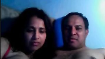 Indian couple on live sex cam show fucking hard to show off to public how active they are in bedroom!.