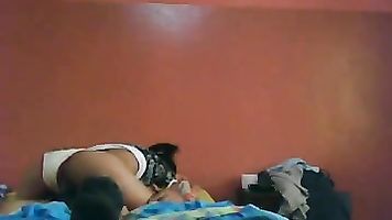 Hot and sexy Mumbai bhabhi seducing her foriegn boss in her apartment to get promotion at work.