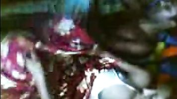 North Indian wife guiding her husbands cock into her cunt getting fucked missionary style till her hubby cums on her ass cheeks in this MMS.