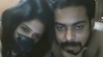Married Indian tatto couple on live cam naked.