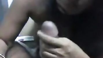 Hot Bhabhi Sucking Cock.