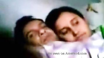 Indian couple make out.