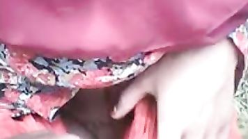 indian Bangla muslim Hijab sweet in forest