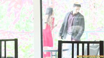 Man gets his Desi whore housewife to his Boss to get job promotion