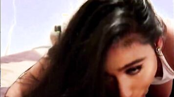 Pakistani Slut Gives Sloppy BJ