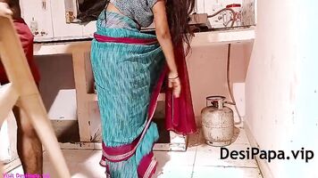 Tamil Bhabhi With Her Husband In Kitchen Fucking In Doggystyle