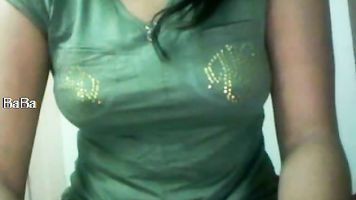 Desperate young Indian girl masturbating.