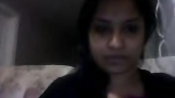 Desi Sweet angle showing her big sexy boobs on cam.